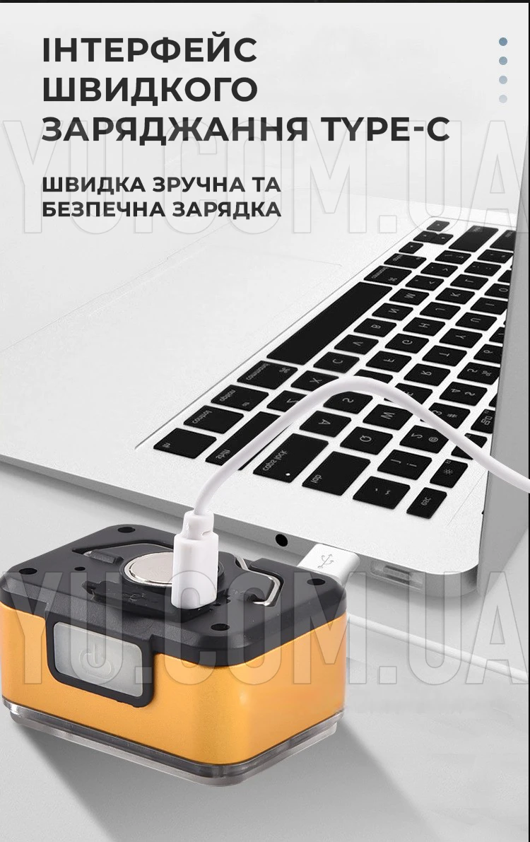 Ліхтар налобний Type-C Bailong NF-616 XPE+COB Ліхтар налобний Type-C Bailong NF-616 XPE+COB